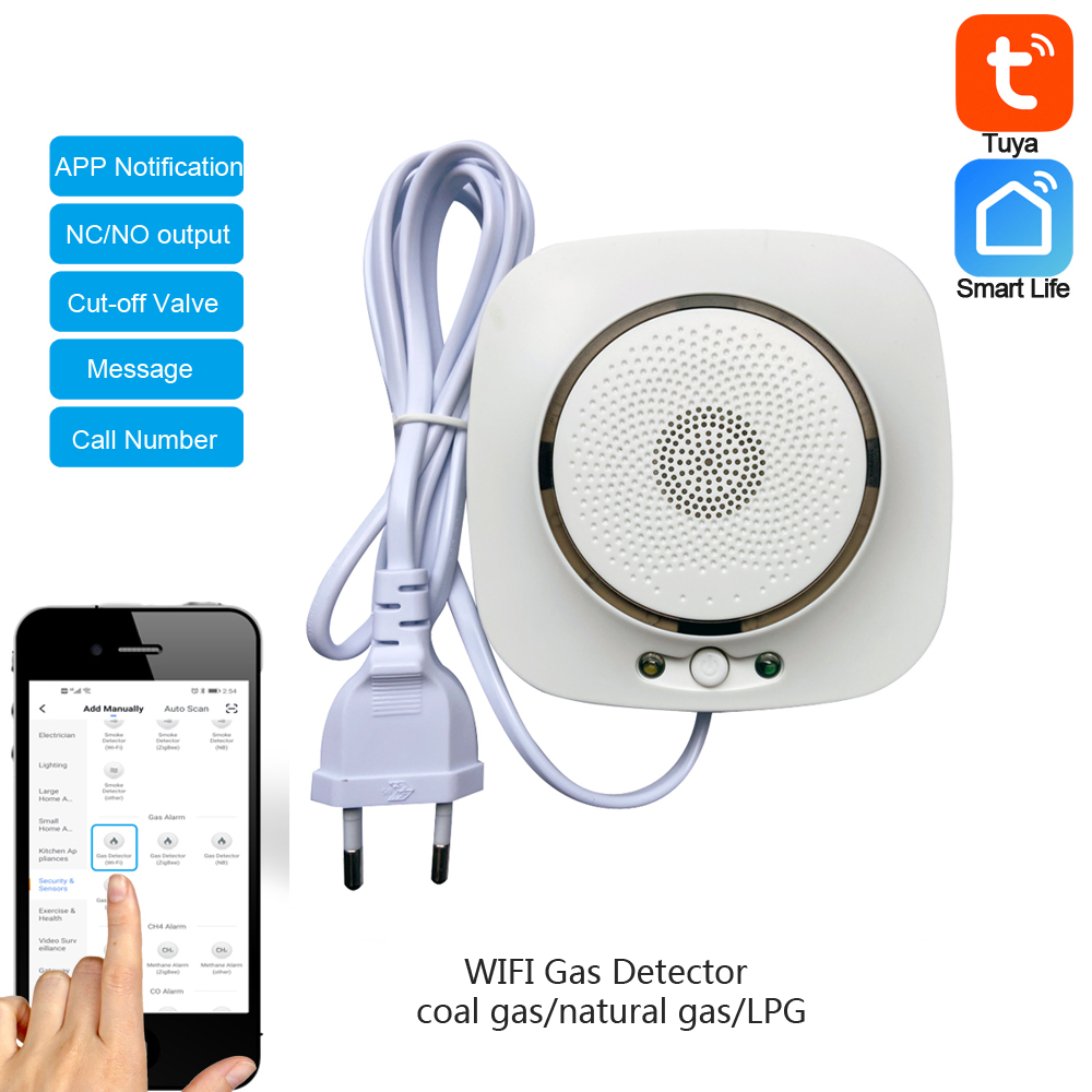 Smart Relay Tuya - 90-220Vac EU Plug WIFI Natural Gas