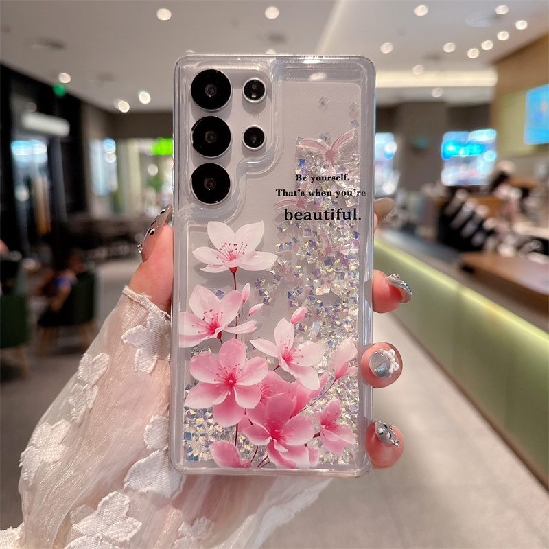 Shelly - Glitter Rhinestone Quicksand Case for Samsung