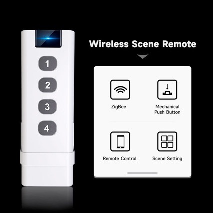 Tuya Smart Home ZigBee Remote  - огляд і ціна Tuya 4 Channel