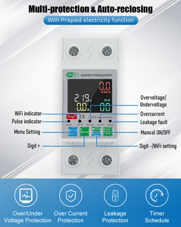 Double cut-off  Tuya  Smart Wi - огляд і ціна Smart Relay Tuya