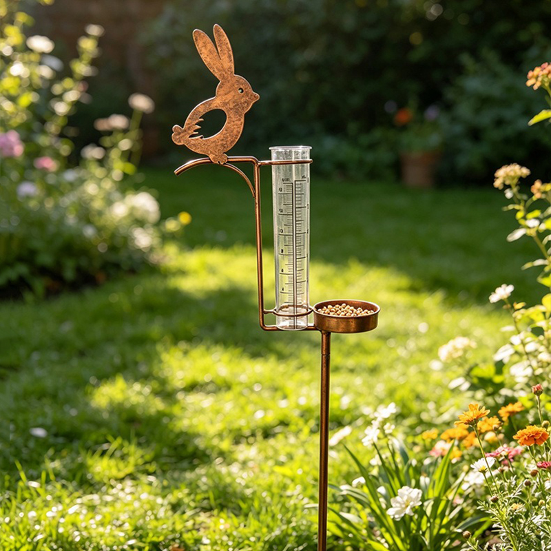 Metal Rabbit Rain Gauge Garden - огляд і ціна Shelly Plug