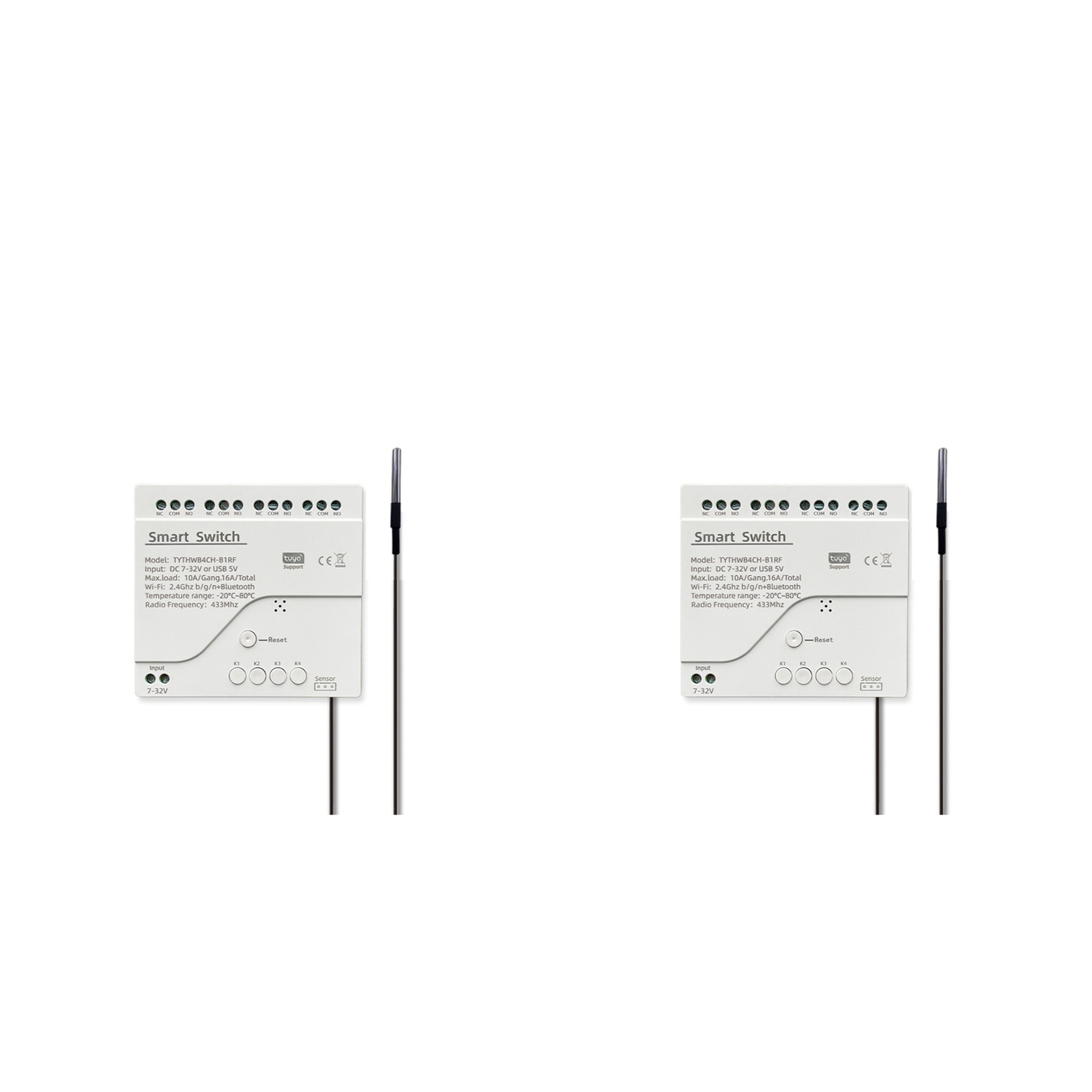 B44C 2X Tuya Wifi DC 7-32V 4 C - огляд і ціна Tuya 4 Channel