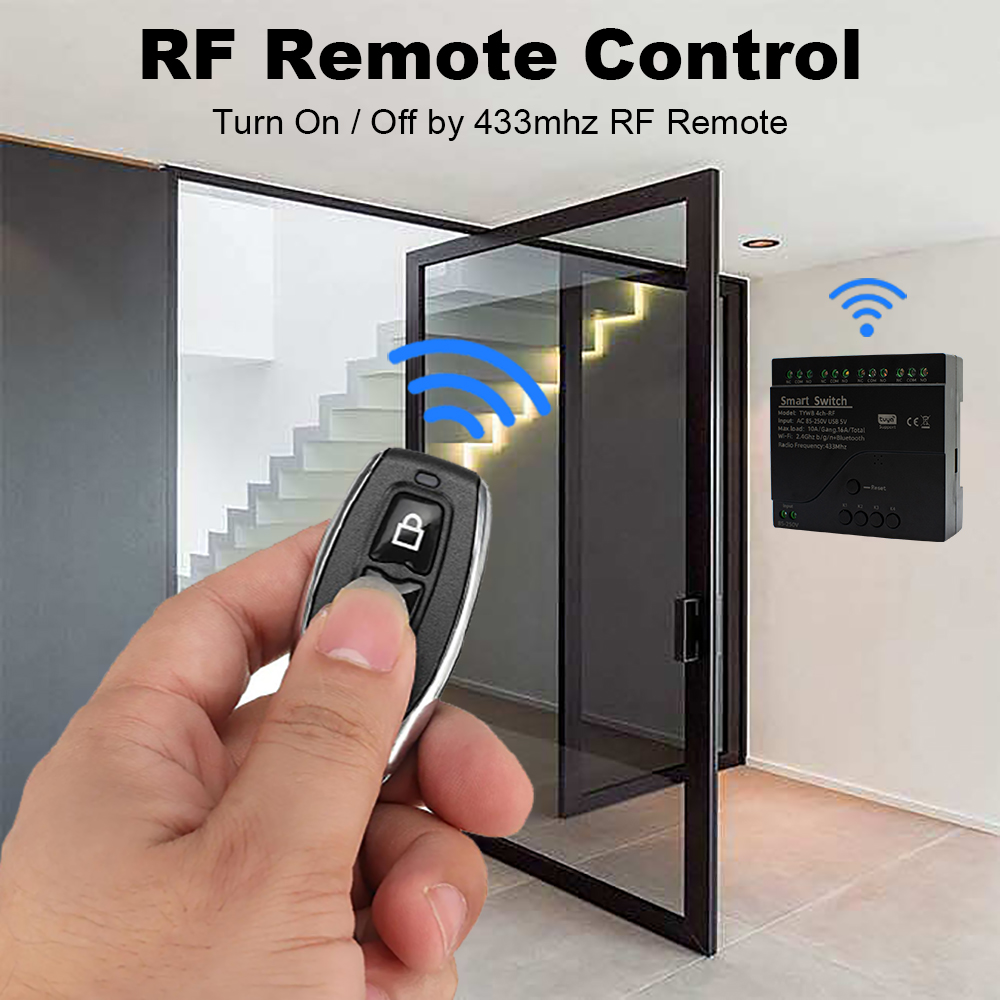 New 4CH Motor Smart Switch WIF - огляд і ціна Tuya 4 Channel