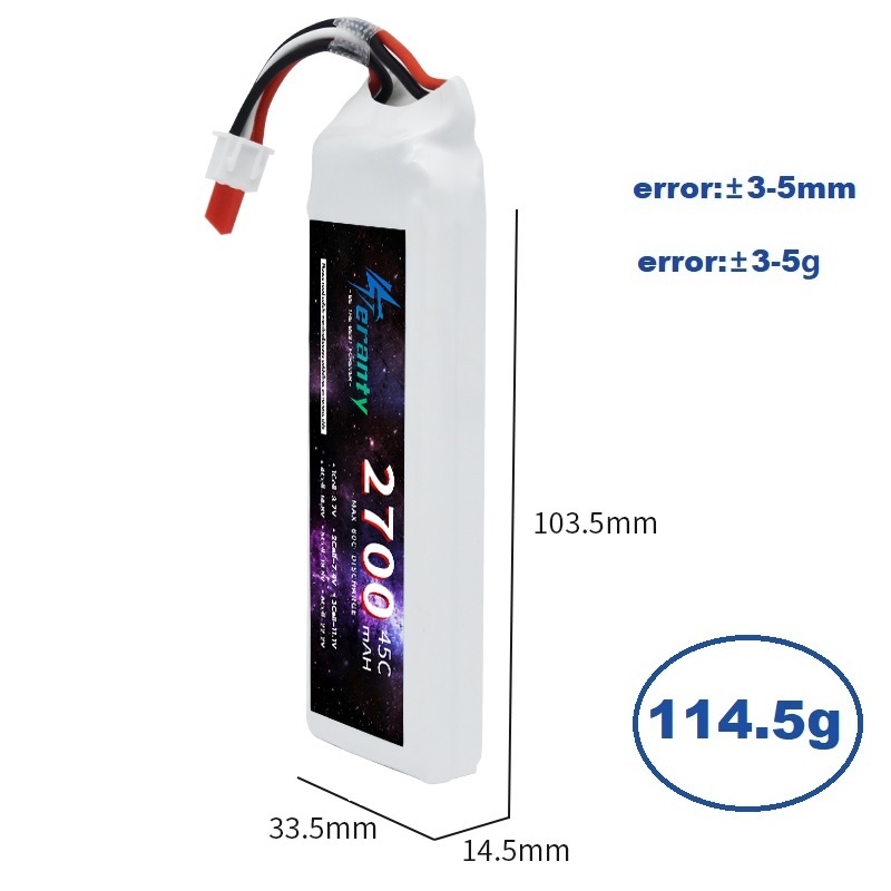 1/3PCS 2S 7.4V Lipo Battery 27 - огляд і ціна Shelly Plug