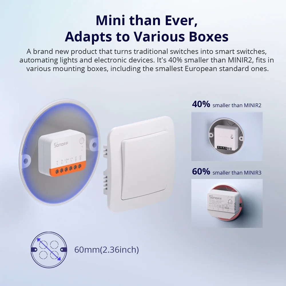 Sonoff Mini R4 Extreme Sonoff  - огляд і ціна Sonoff Mini R4