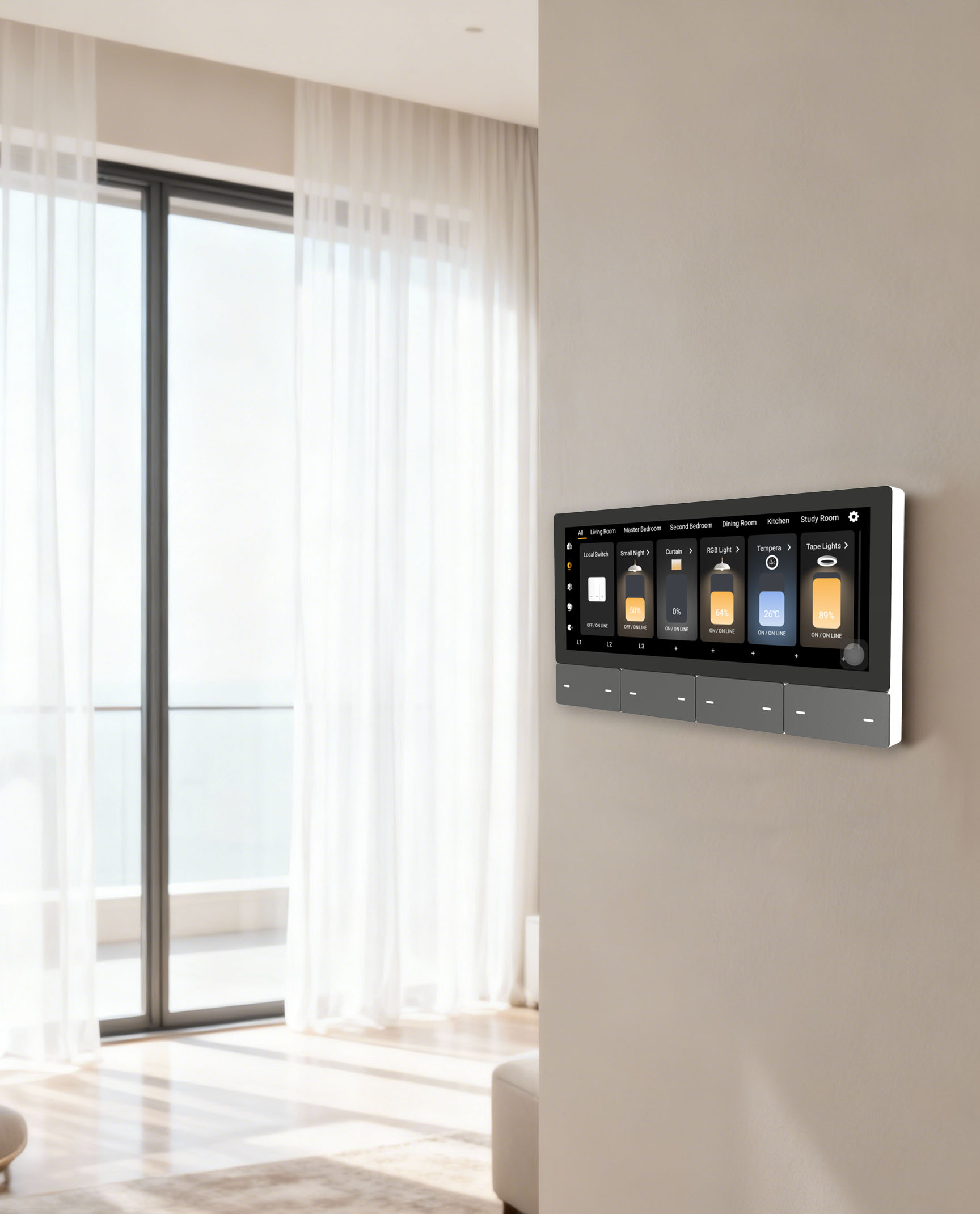 F5 Tuya UK Touch Screen Music  - огляд і ціна Tuya Smart