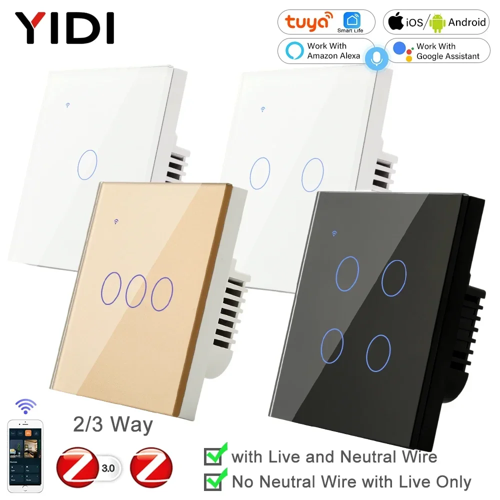 ZigBee 1 2 3 4 Gang with No Ne - огляд і ціна Tuya 4 Channel