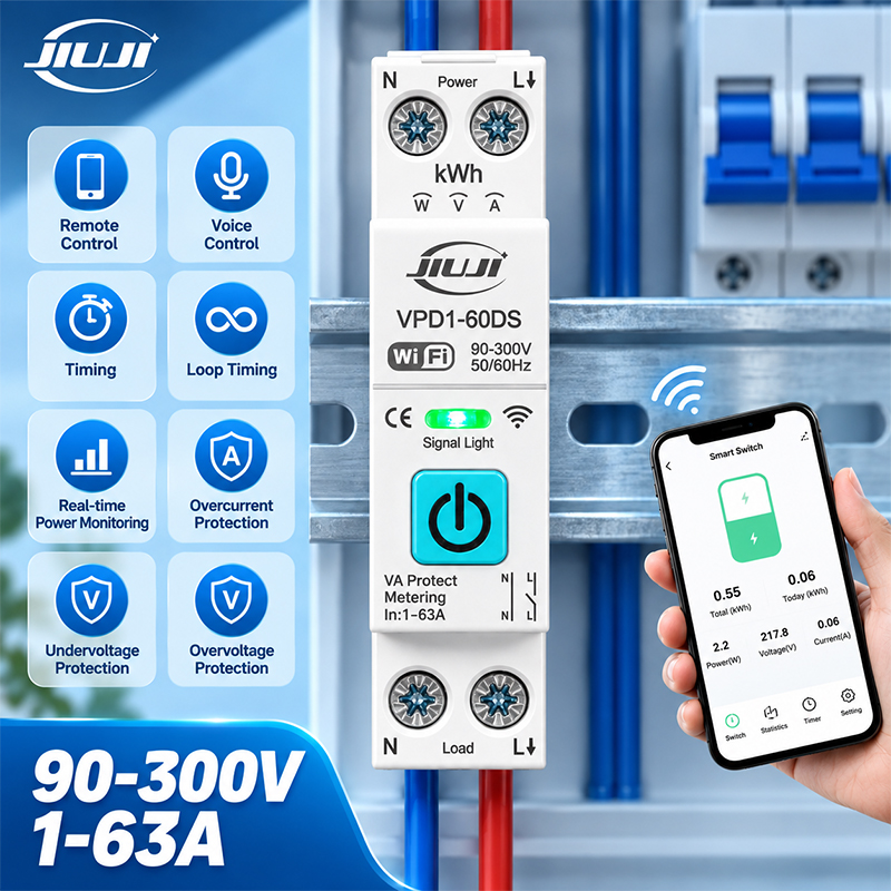Smart WiFi DIN Rail Switch 1P  - огляд і ціна Smart Relay Tuya