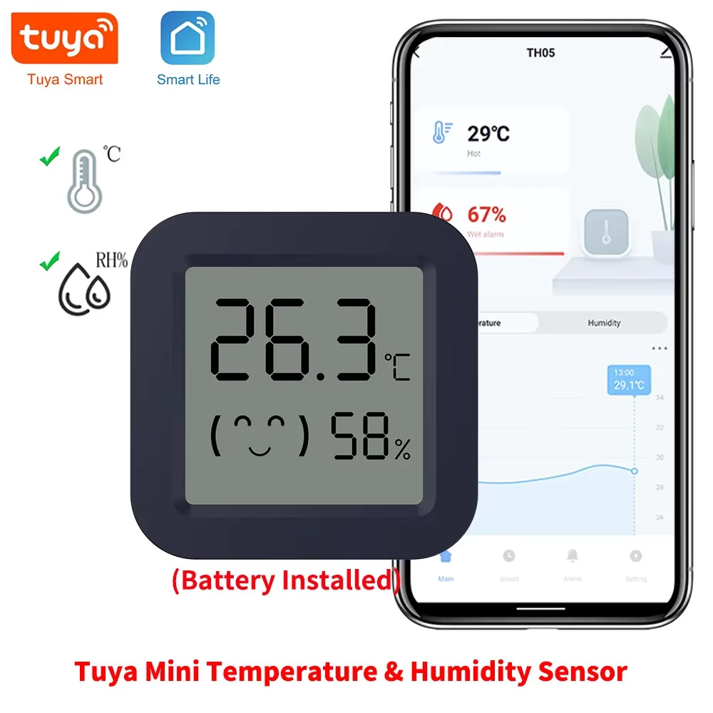 Mini Smart Thermometer Hygrome - огляд і ціна Tuya Smart