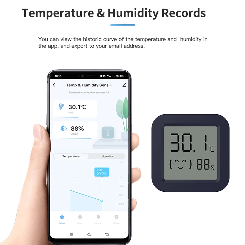 Mini Smart Thermometer Hygrome - огляд і ціна Tuya Smart