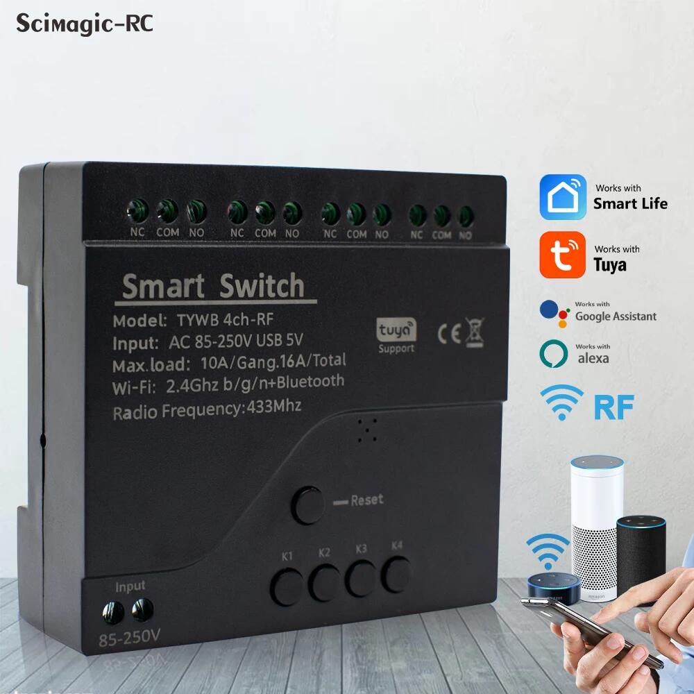 Tuya AC 85-250V 4 Channel Wifi - огляд і ціна Sonoff Mini R4