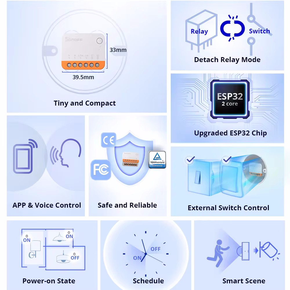 SONOFF Mini R4 Smart Wifi Swit - огляд і ціна Sonoff Mini R4