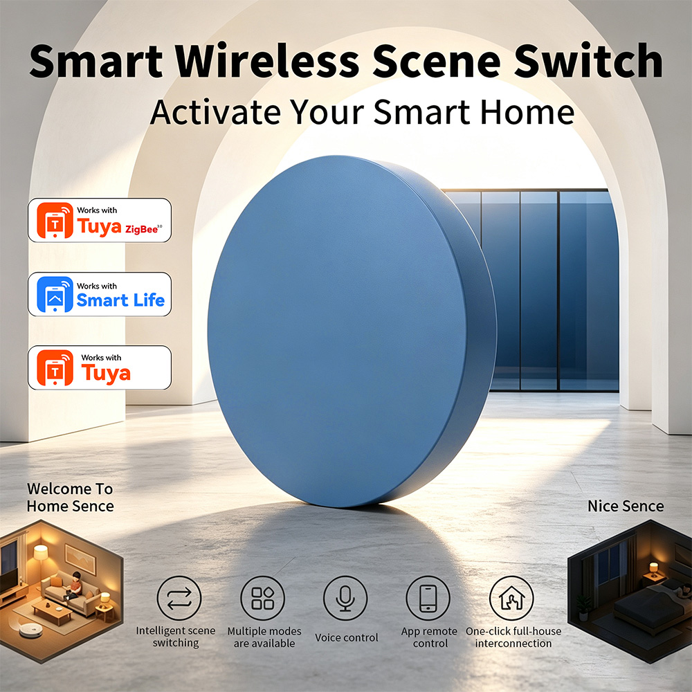 Zigbee Smart Scene Push Button - огляд і ціна Home Assistant Tuya
