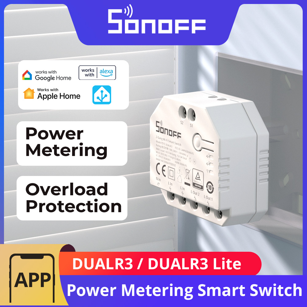 SONOFF DUALR3 / DUALR3 Lite 2  - огляд і ціна Sonoff Mini R4