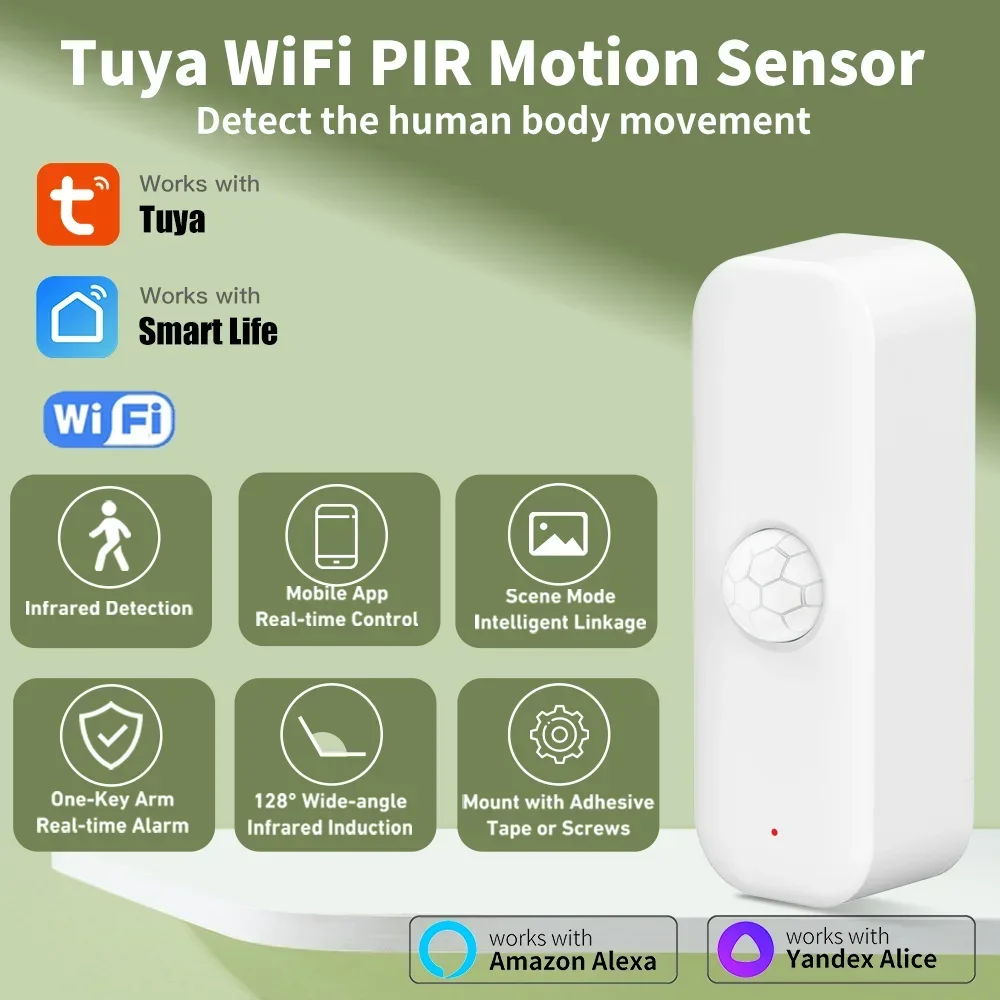 Tuya WiFI Motion Sensor PIR Sm - огляд і ціна Home Assistant Tuya