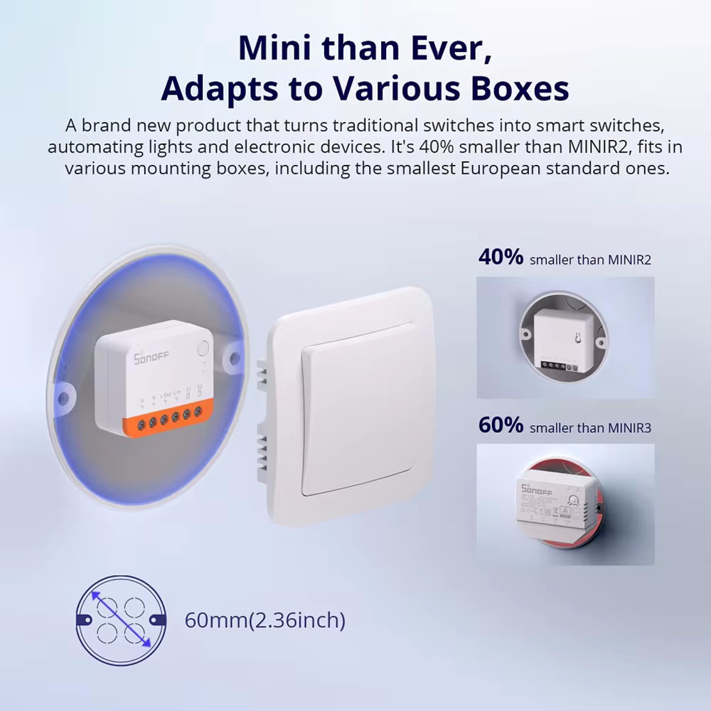Smart Wifi Switch SONOFF Mini  - огляд і ціна Sonoff Mini R4