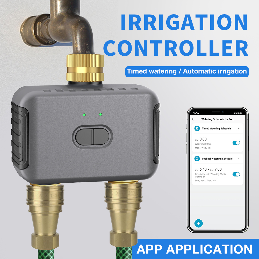 Tuya 2 Zone Watering Timer Gar - огляд і ціна Tuya Smart